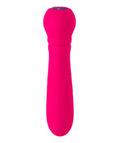 Pink and silicone covered FemmeFunn Ultra Bullet vibrator by itself