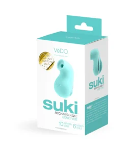 Vedo Suki Sonic Suction Rechargeable Vibrator - Turquoise