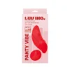 Silicone Panty Vibrator w/ Remote - Red