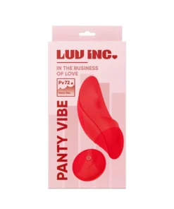 Silicone Panty Vibrator w/ Remote - Red