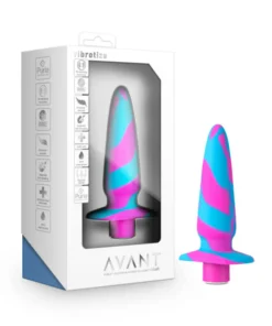 Blush Avant Vibrotize Vibrating Silicone Anal Plug Fuchsia