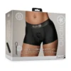 Ouch! Vibrating Strap-on Boxer Black M/L