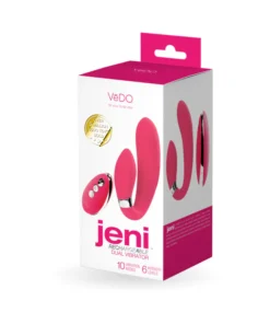 VeDO Jeni C-Shaped Dual Motor Vibe with Remote Pink