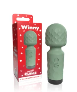 Screaming O Cuties Winny Vibrating Mini Wand Sage Green