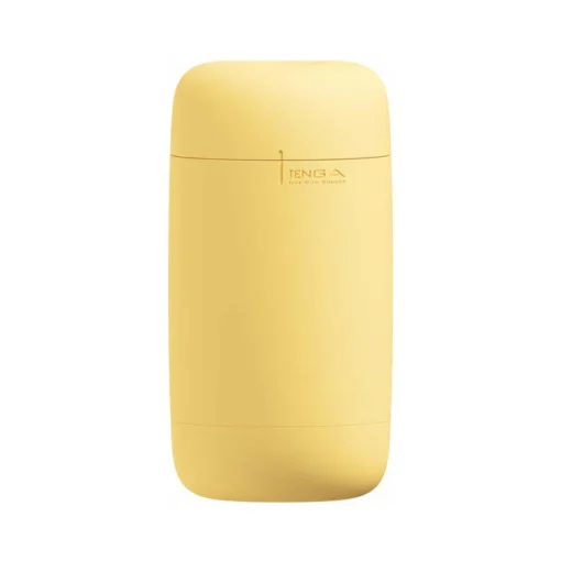 Tenga Puffy stroker in custard yellow