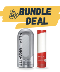 Tenga Flip Zero Gravity white bundle with hole lotion