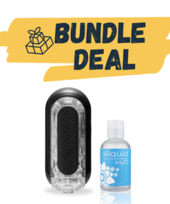 Tenga Flip Zero Gravity (Black)+ Sliquid H2O Lube Bundle