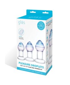 Glas Pleasure Droplets Anal Training Kit - glass plugs