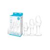 Helmet Head Anal Training Kit - Set of 3 (glass)