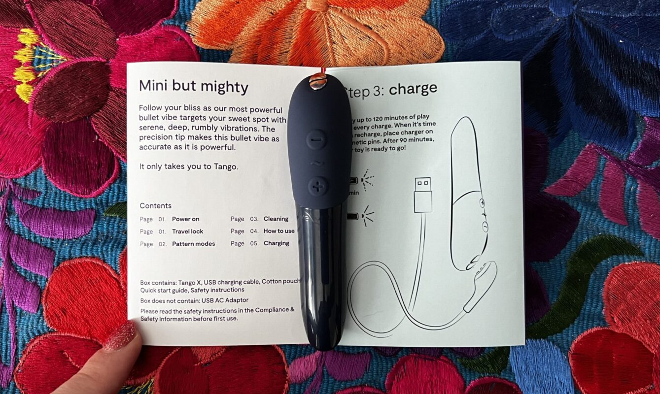 Tango X bullet vibrator with manual