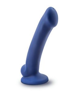 Avant D10 Ergo Mini Indigo platinum siliconeÂ dildo in blue color