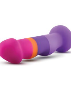 Avant D3 Summer FlingÂ platinum silicone body safe dildo on its side