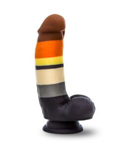 Bear Pride pride flag colored Avant P9 Pride Bear platinum silicone dildo