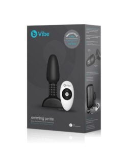 Box of the BlackÂ BVibe Rimming Plug petite