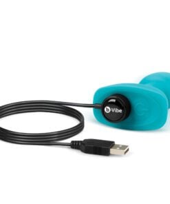 Petite Teal B-Vibe Rimming plug with cable