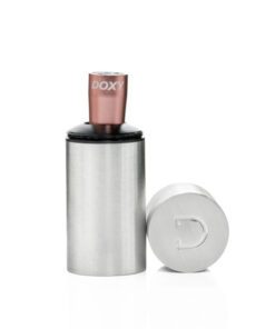 Doxy bullet vibrator in rose gold inside charging case