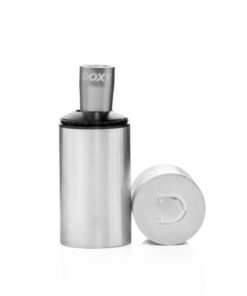 Doxy bullet vibrator in silver with charging case