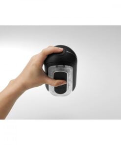 Hand holding Tenga Vibrating Flip Zero Black