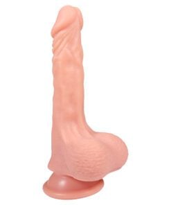 Diagonal view of the Fukena HookupÂ silicone dildo