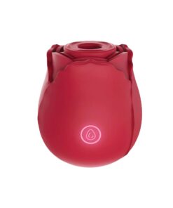 Front view showing the button of the Inya Rose air pulse vibrator