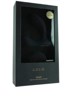 Black Lelo Hugo prostate vibrator in its box