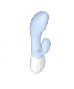 Lelo Ina 3 rabbit vibrator in Seafoam pointed up