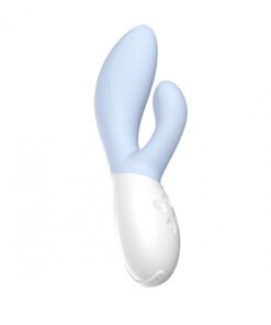 Lelo Ina 3 rabbit vibrator in Seafoam pointed up