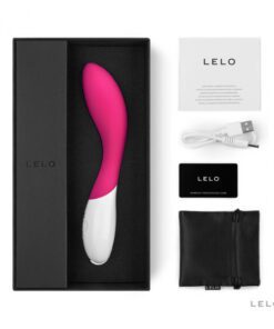 Lelo Mona 2 in Cerise inside the box