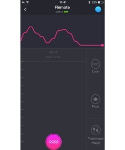 iPhone showing the app features of the Lovense Lush 3