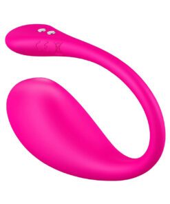 Pink Lovense Lush 3 g-spot bluetooth vibrator with app control upside down