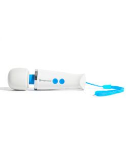 Magic wand micro wand vibrator by itself on a white background