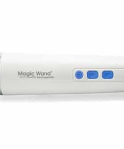 Authentic Magic Wand Rechargeable cordless battery powered wand vibrator closeup of buttons