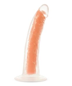 Neo Elite 7.5" Glow in the dark orange dildo