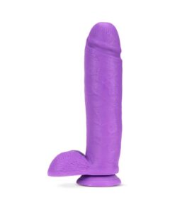 Large Neo Elite Purple dildo on it's side