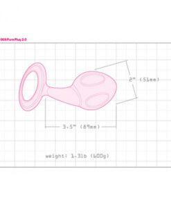 Njoy pure plug butt plug dimensional diagram