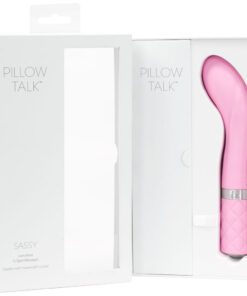 Pink Pillow Talk Sassy g-spot vibrator in an open box