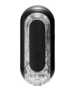 Product shot of the Tenga Flip Zero Gravity Black Masturbator on a white background