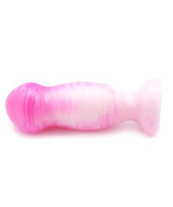 Uberrime Sensi Pink Pearl Vaginal Plug on its side