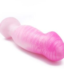 Uberrime Sensi Vaginal Plug Pink Pearl facing diagonal