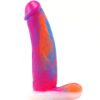 Vixen dildo in dual density in the tie bright color