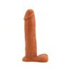 Vixen outlaw dildo in a medium skin tone facing to the left