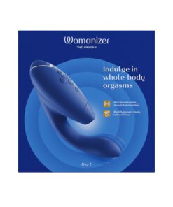 Box of the Womanizer Duo Vibrator in Blue