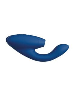 Sideways shot of the Womanizer Duo Vibrator in Blue